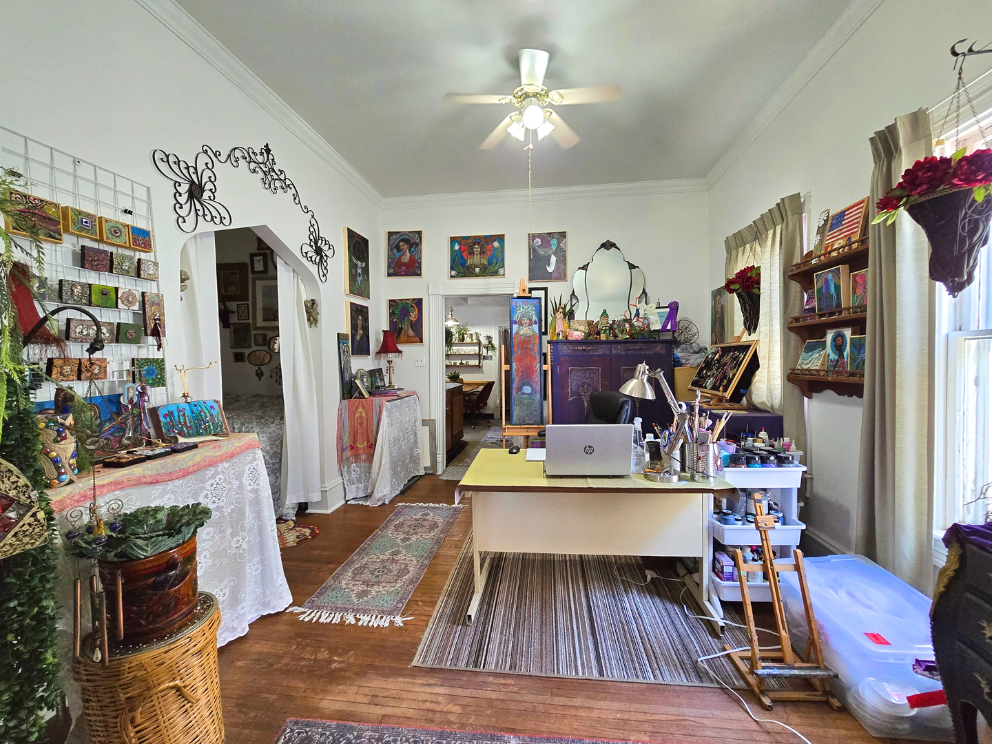628 3rd Avenue South Clinton, IA 52732 - Photo 8 of 23 a living room with lots of furniture and ceiling fan