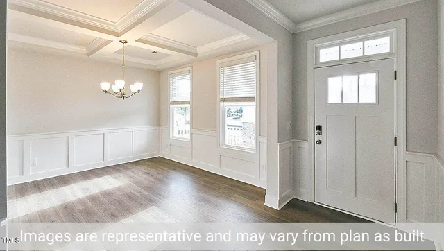 a view interior of a house with wooden floor