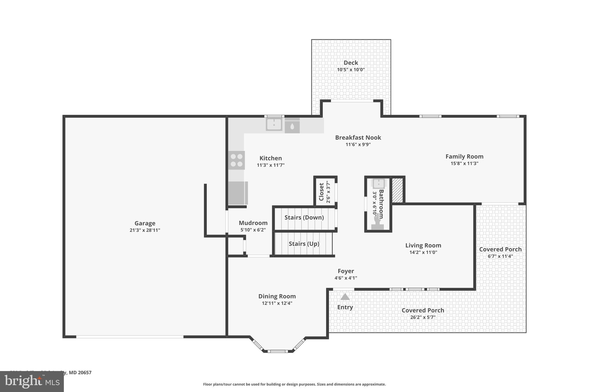 329 Red Cloud Road Lusby, MD 20657 - Photo 67 of 69 First Floor Plan