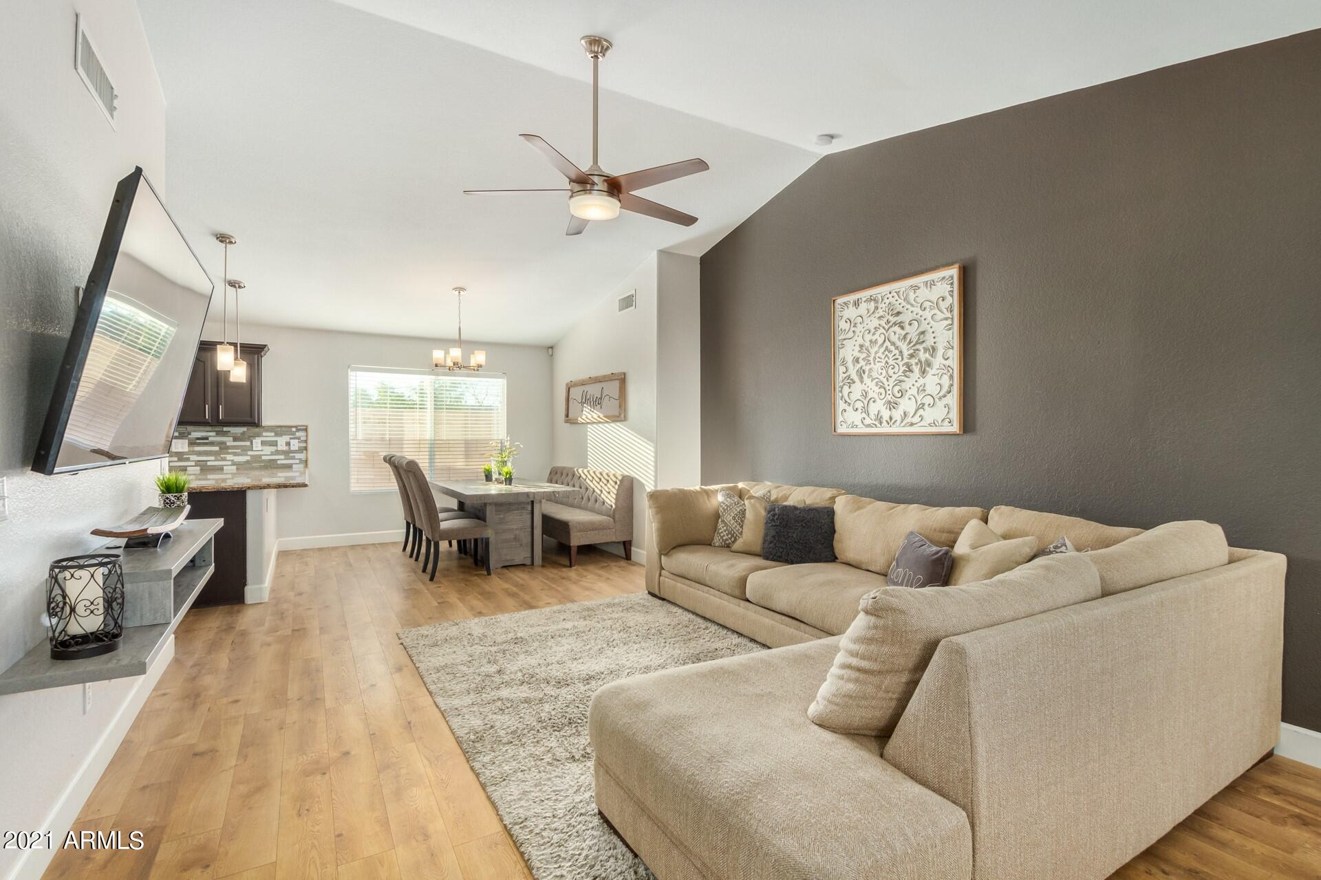 2018 East Wagoner Road Phoenix, AZ 85022 - Photo 5 of 23 GREAT ROOM/DINING ROOM COMBINATION