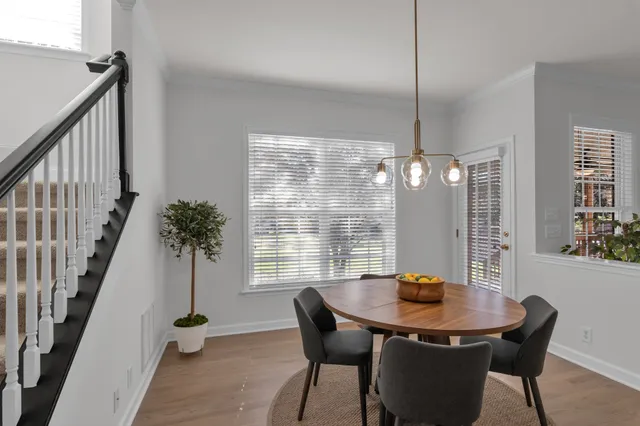 a view of a bathroom with mirror