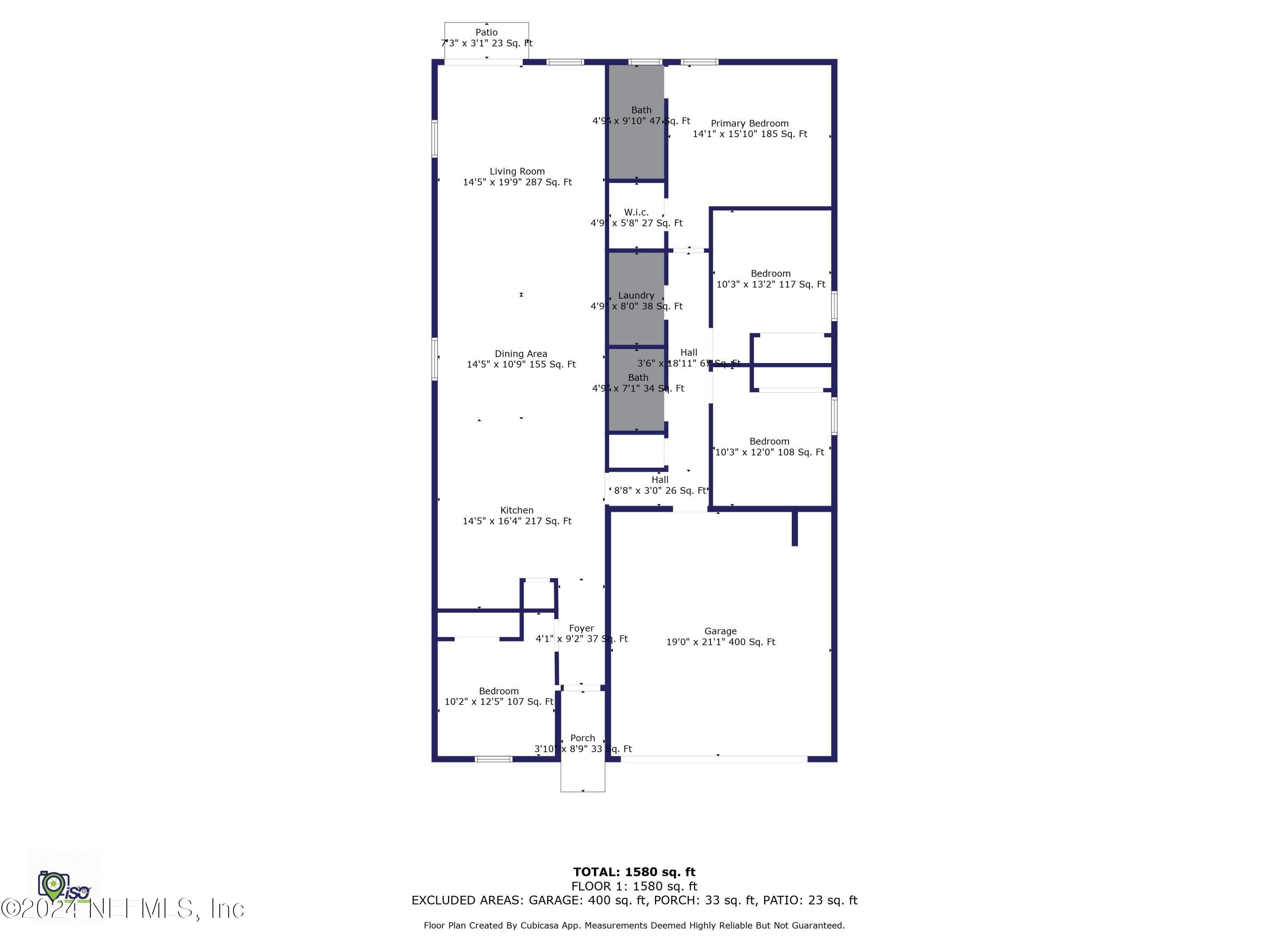 1014 Floyd Street Fleming Island, FL 32003 - Photo 47 of 48 a picture of a floor plan