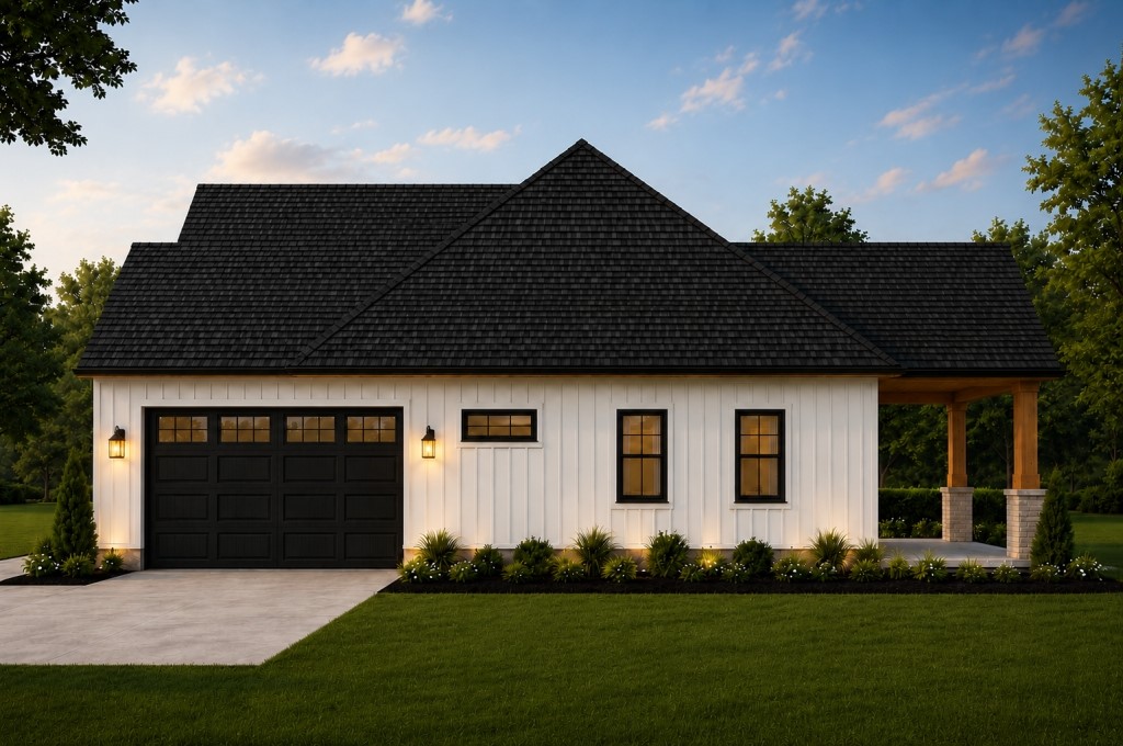 33954 FM 521 Road Angleton, TX 77515 - Photo 5 of 6 a front view of a house with a garden