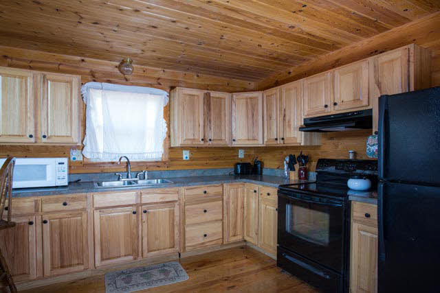 116 Hook Trail Road Mathias, WV 26812 - Photo 8 of 15 a kitchen with granite countertop a sink cabinets and stainless steel appliances