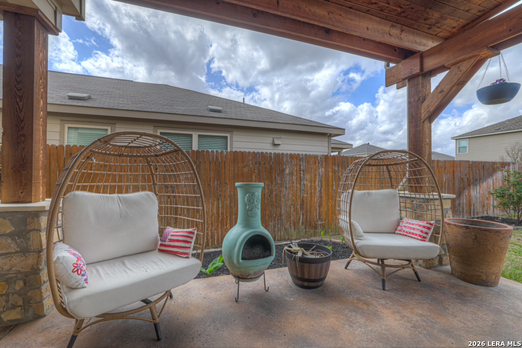 124 Field Ridge New Braunfels, TX 78130 - Photo 36 of 43 a building outdoor space with furniture and potted plants