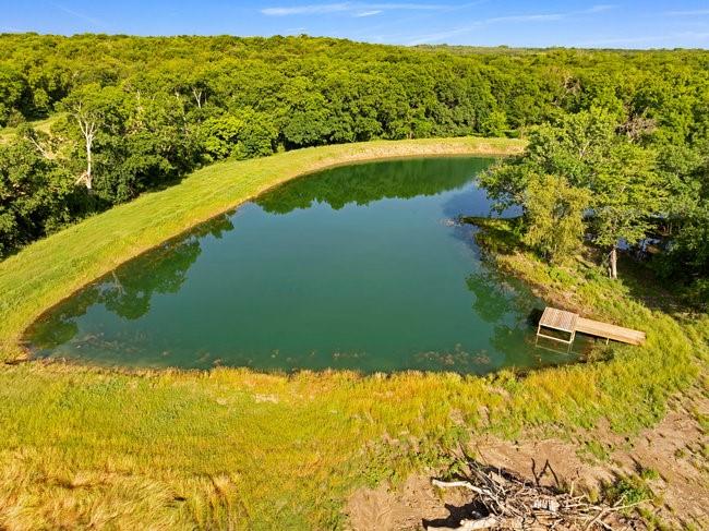 9015 Highway 69 Bells, TX 75414 - Photo 18 of 21 Aerial view of a heavily wooded area and a large body of water
