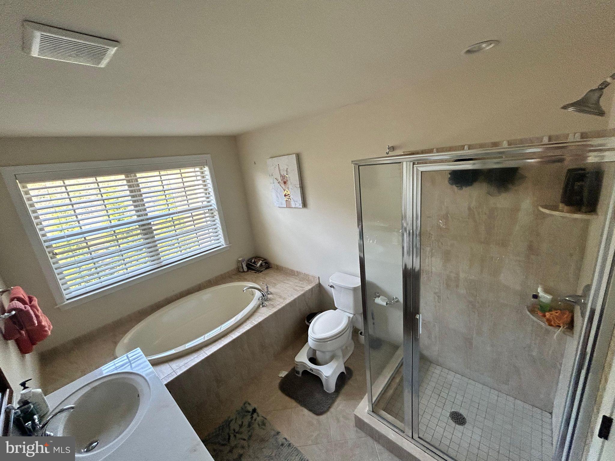 3049 Rainer Road Chester Springs, PA 19425 - Photo 9 of 19 a bathroom with a tub sink toilet and a window