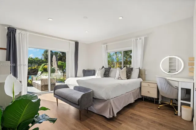 a view of livingroom furniture and wooden floor