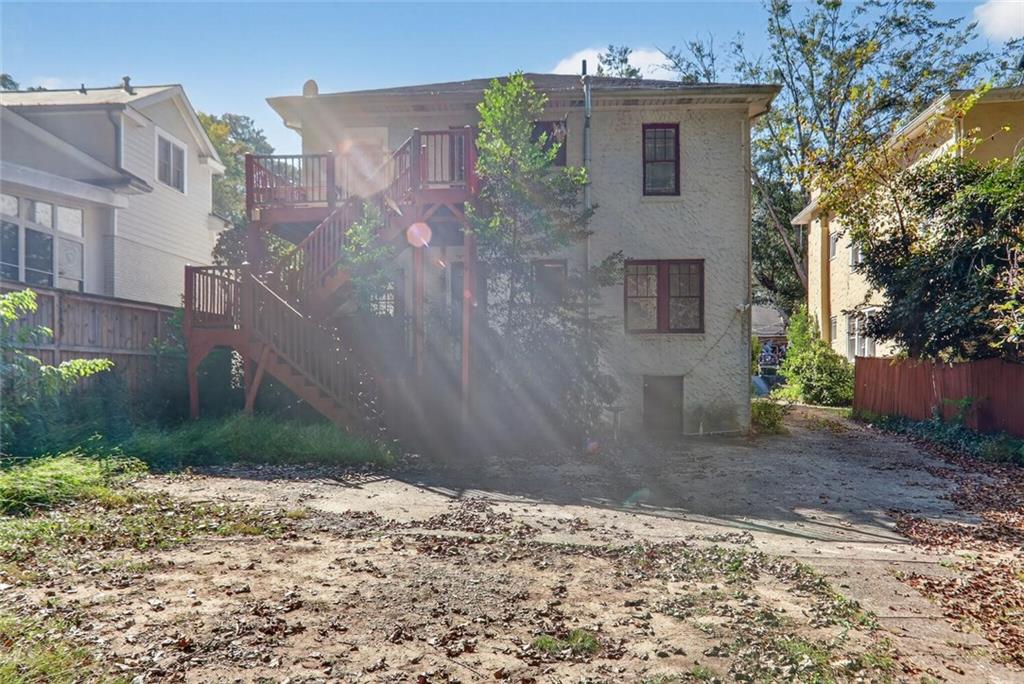 1497 North Morningside Drive Northeast Atlanta, GA 30306 - Photo 30 of 36 a backyard of a house