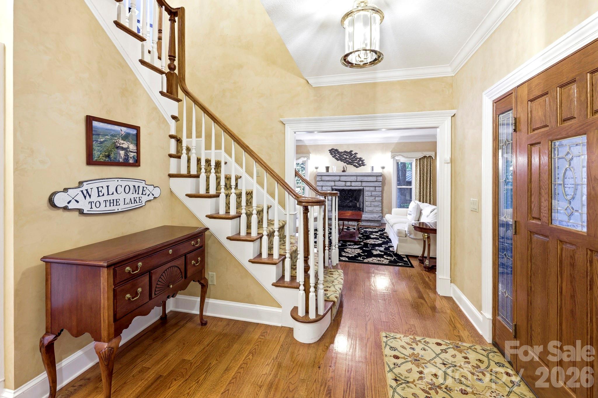 151 Garner Road Lake Lure, NC 28746 - Photo 8 of 48 a view of entryway livingroom and hall with wooden floor