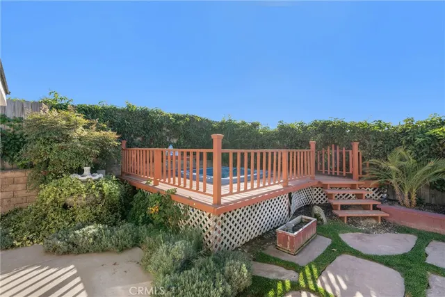 a view of a house with a deck