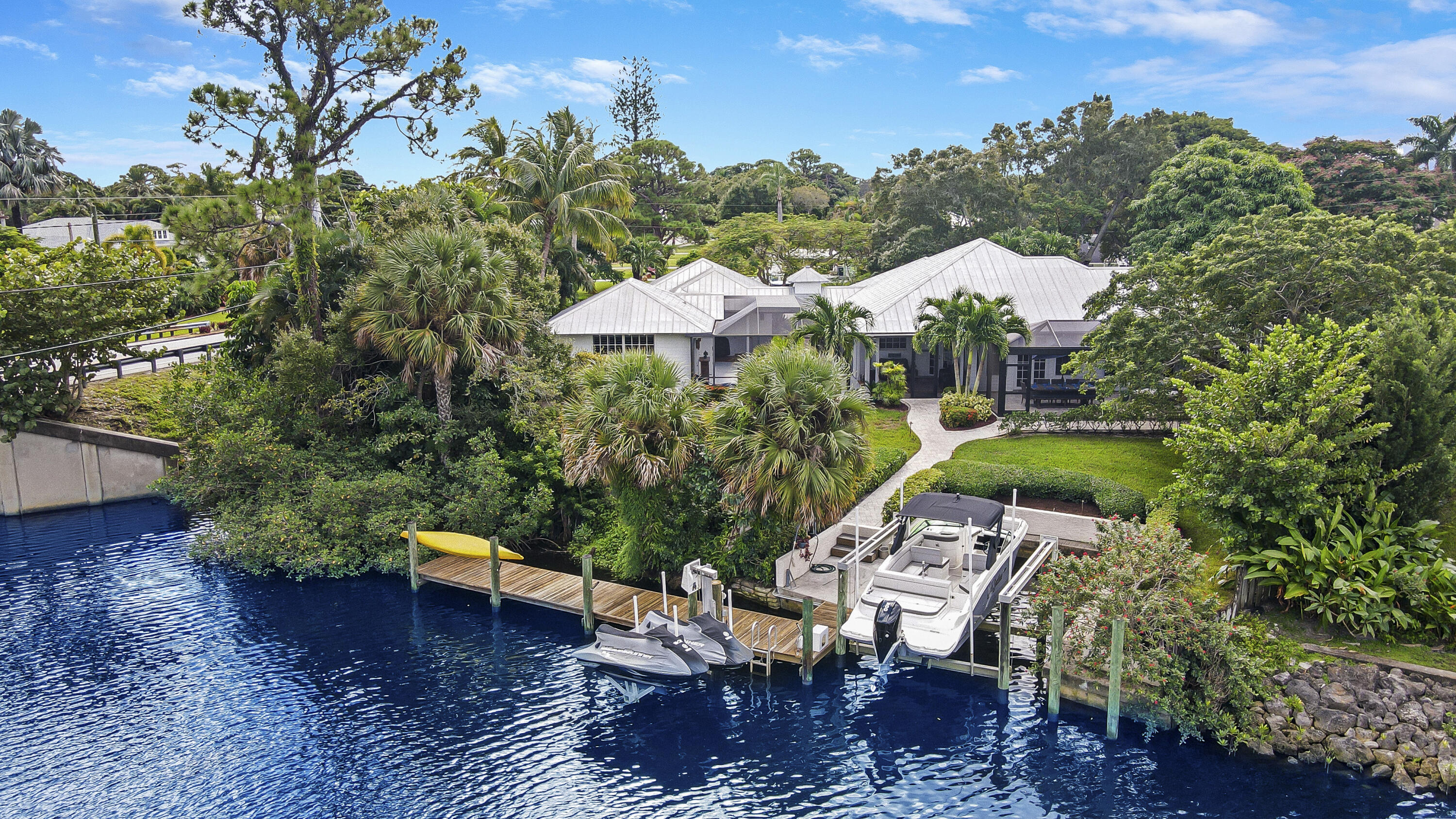 2416 Northwest Fork Road Stuart, FL 34994 - Photo 48 of 53 dock and boat lift