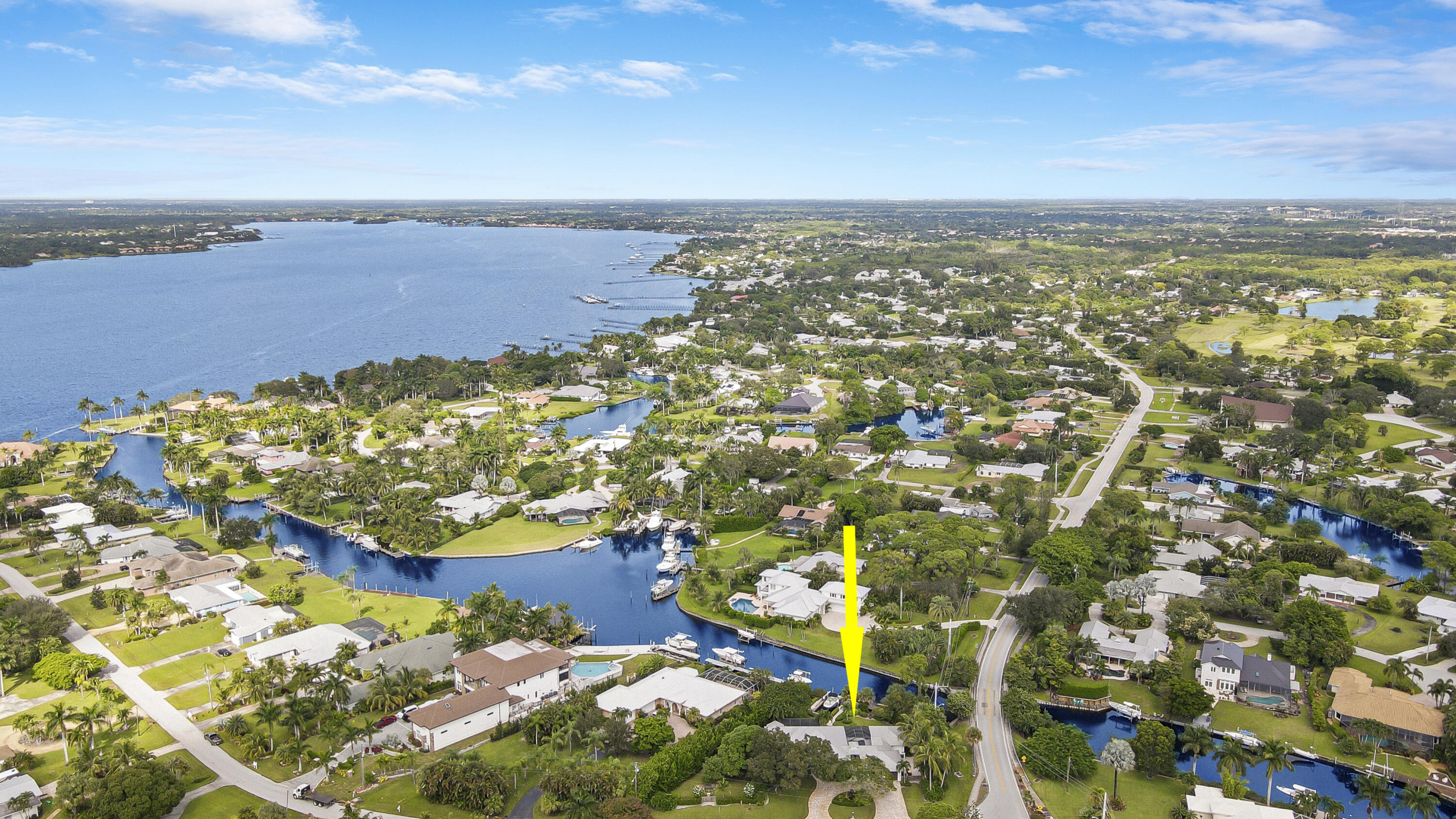 2416 Northwest Fork Road Stuart, FL 34994 - Photo 53 of 53 aerial of canal