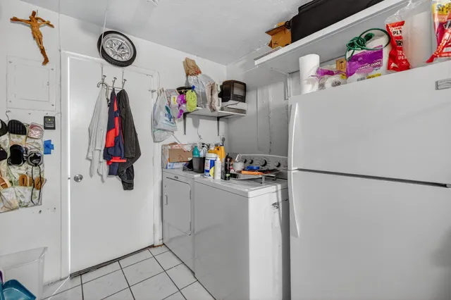 a room with storage and utility