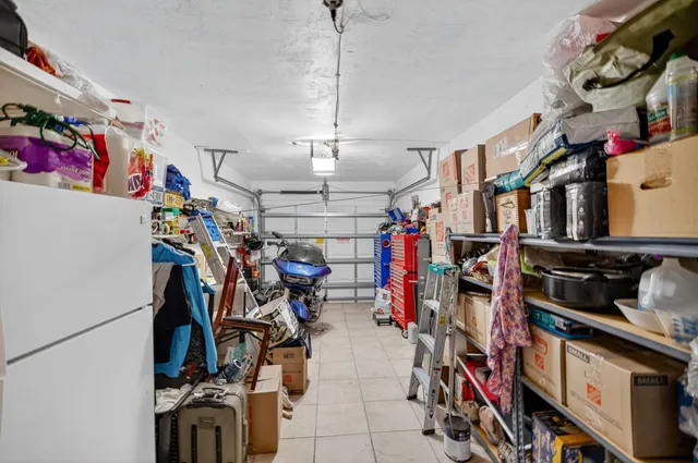 a view of a storage room with stuff