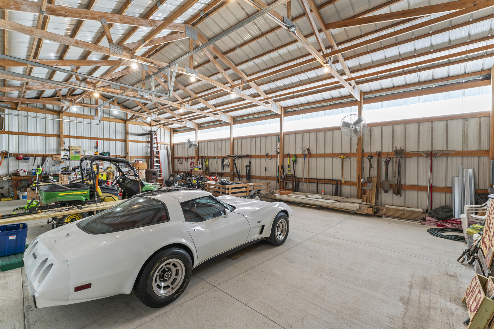 3015 North 1600 East Road Clifton, IL 60927 - Photo 42 of 46 a view of parking garage with cars