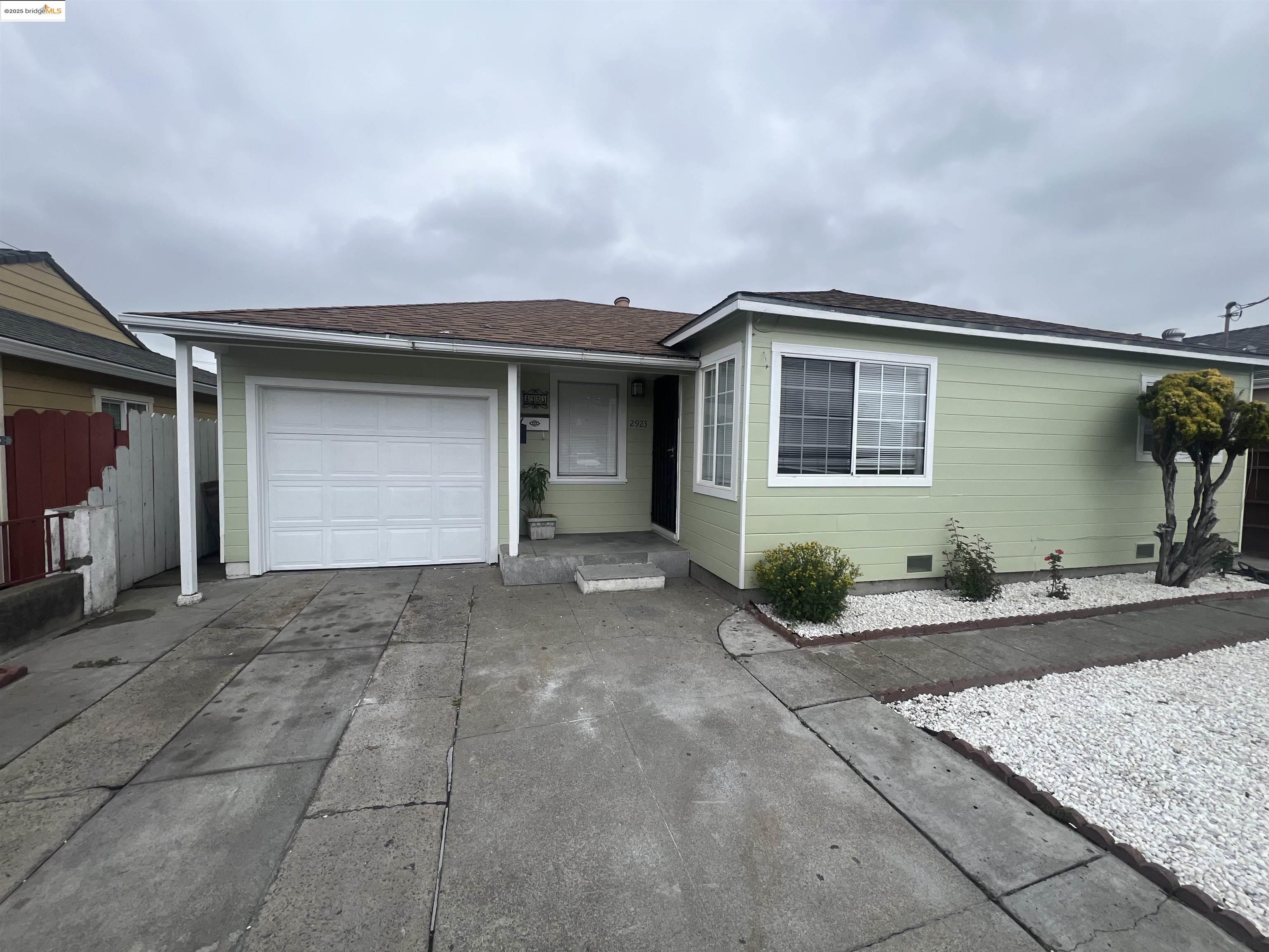 a view of a house with a patio