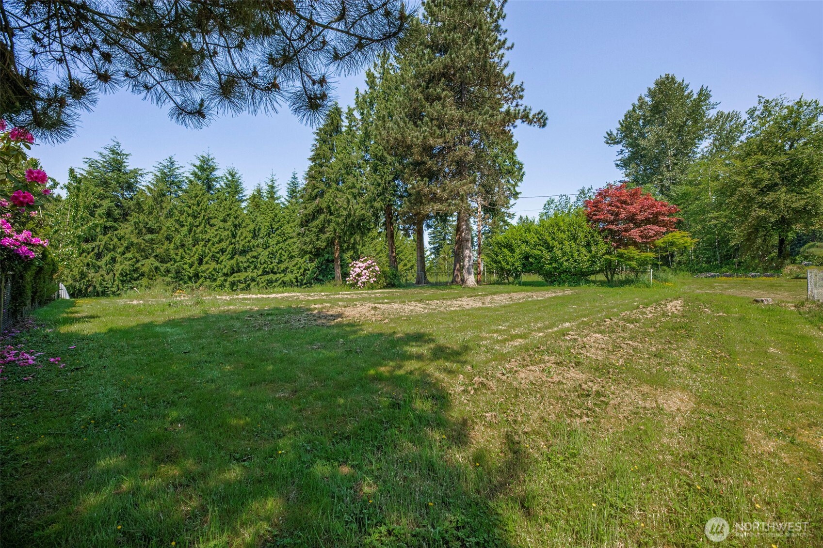 21022 Welch Road Snohomish, WA 98296 - Photo 17 of 28 a backyard of a house with lots of green space