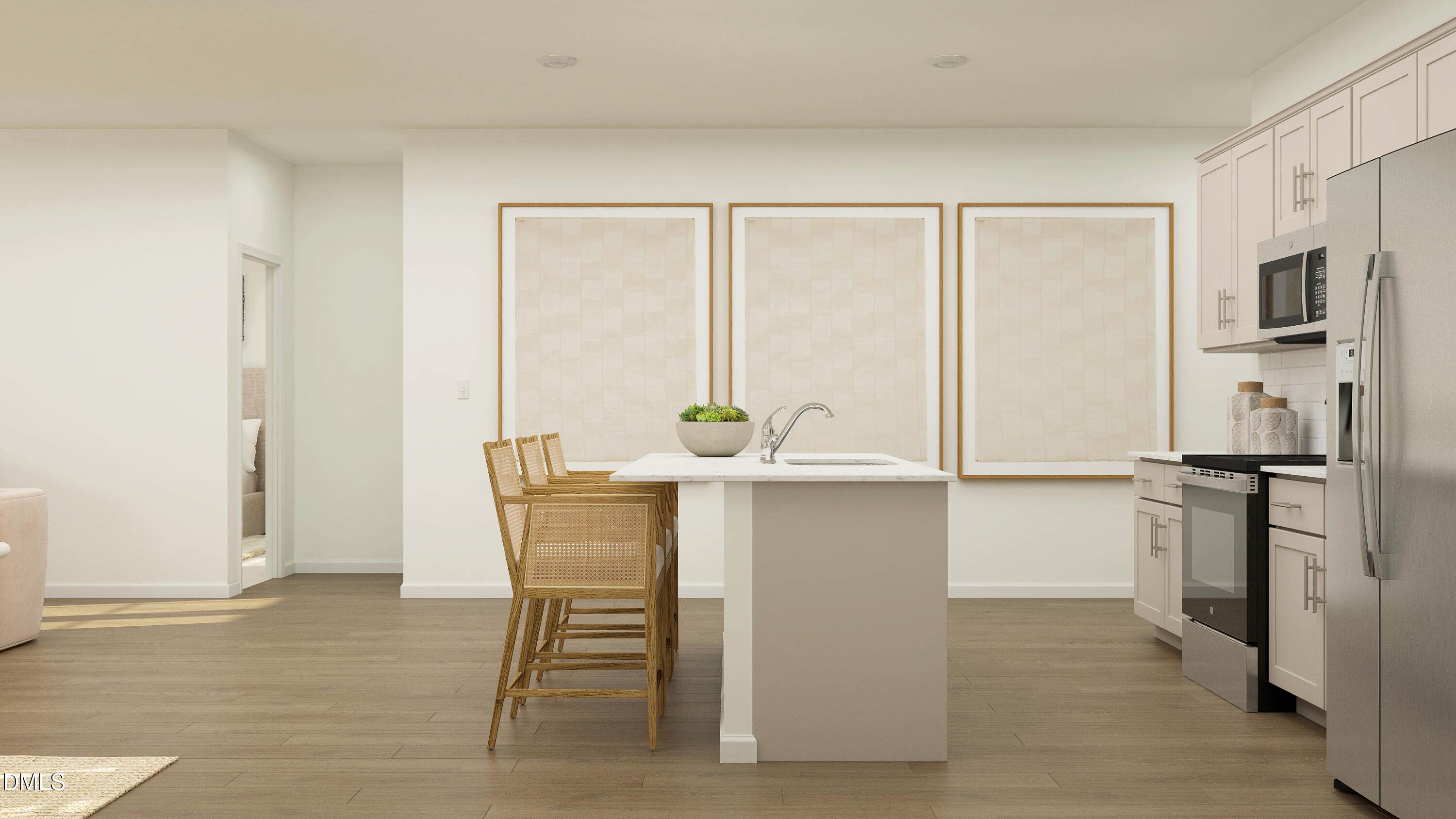 767 Roy Adams Road Angier, NC 27501 - Photo 2 of 17 Foyer / Kitchen - Rendering Only