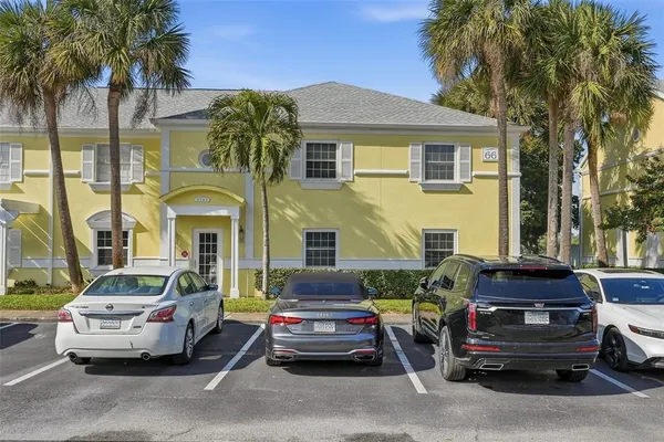 a car parked in front of a house