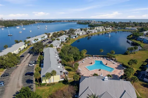 an aerial view of ocean residential house with outdoor space