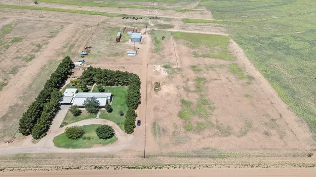 an aerial view of beach and ocean