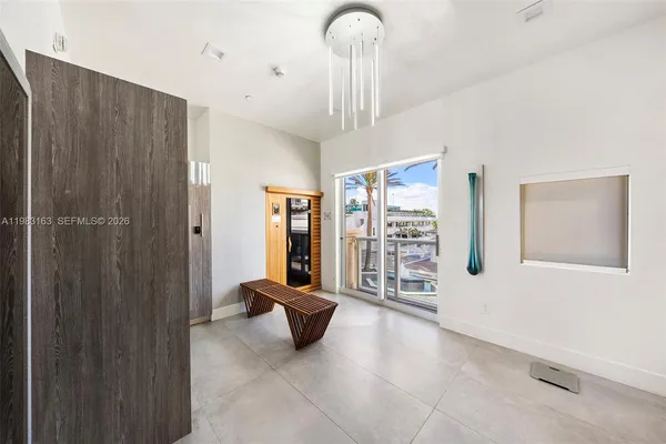 a bathroom with a tub and a shower