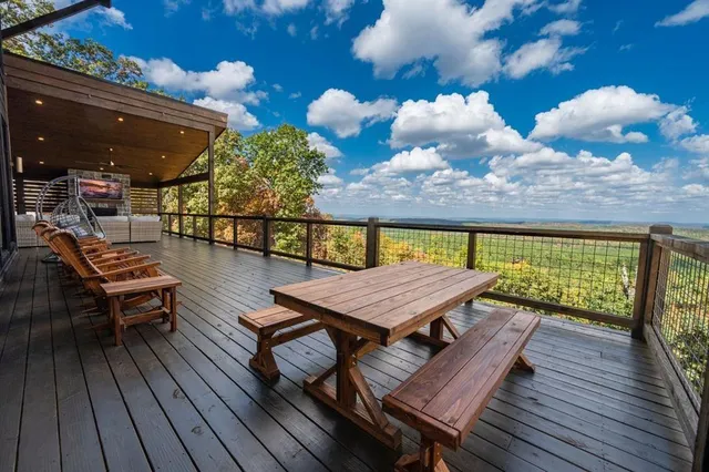 a outdoor view with sitting space and seating space