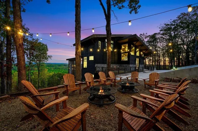 a view of a pathway both side of green space