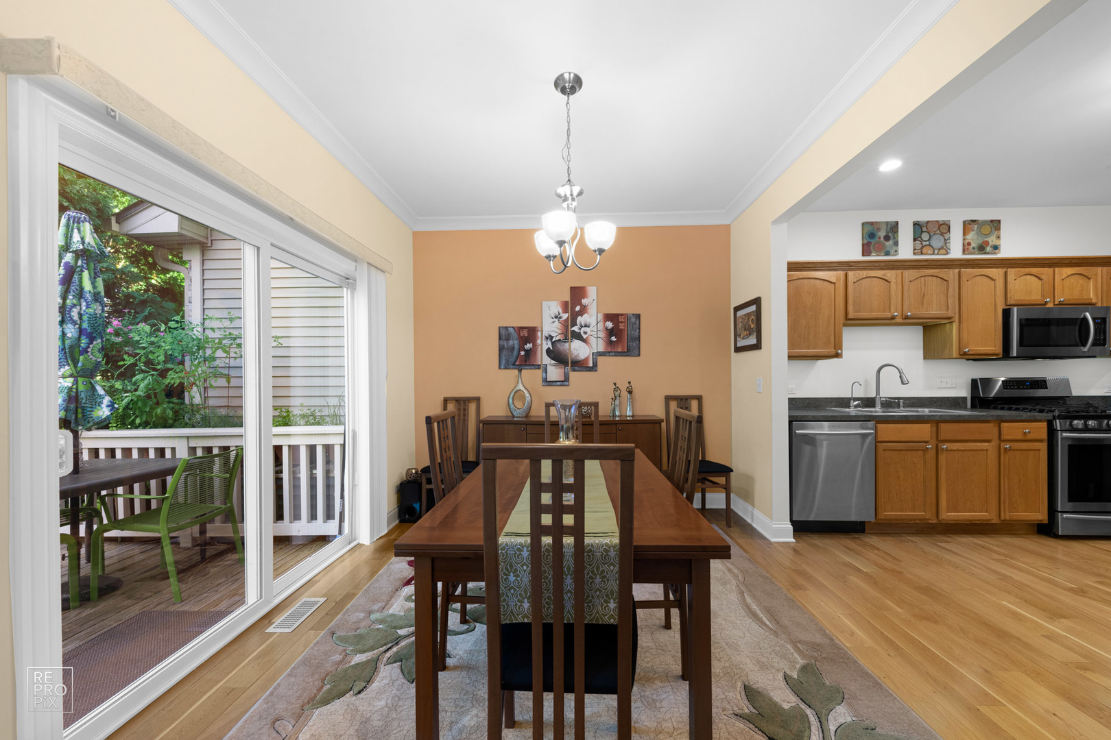 Undisclosed Address Elgin, IL 60120 - Photo 8 of 22 a view of a dining room with furniture window and outside view