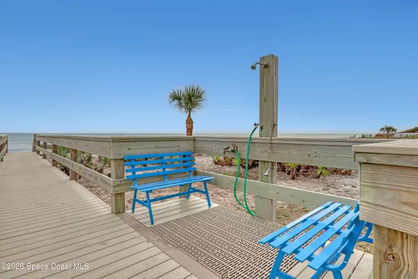 a view of an ocean beach