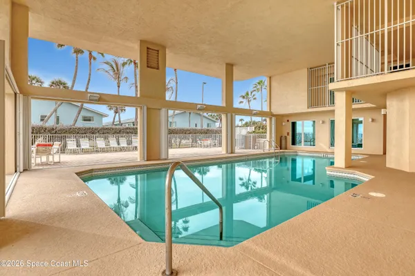 a view of a large swimming pool