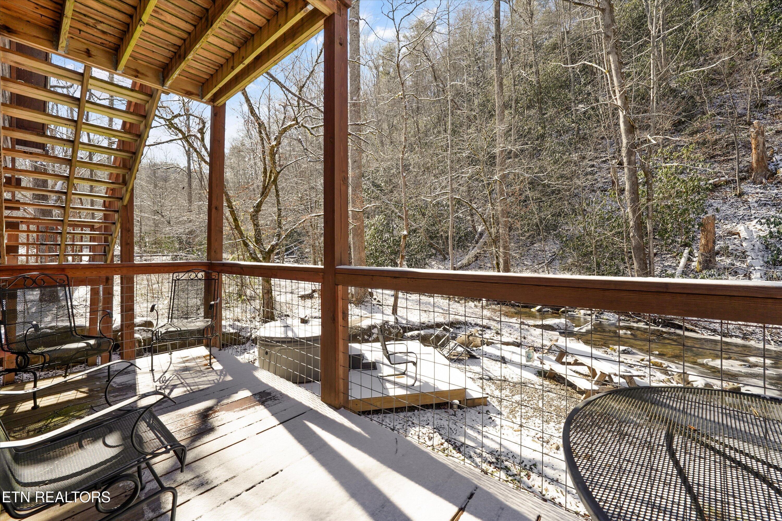 5236 Mathis Branch Road Gatlinburg, TN 37738 - Photo 32 of 50 Sitting Area by Creekside