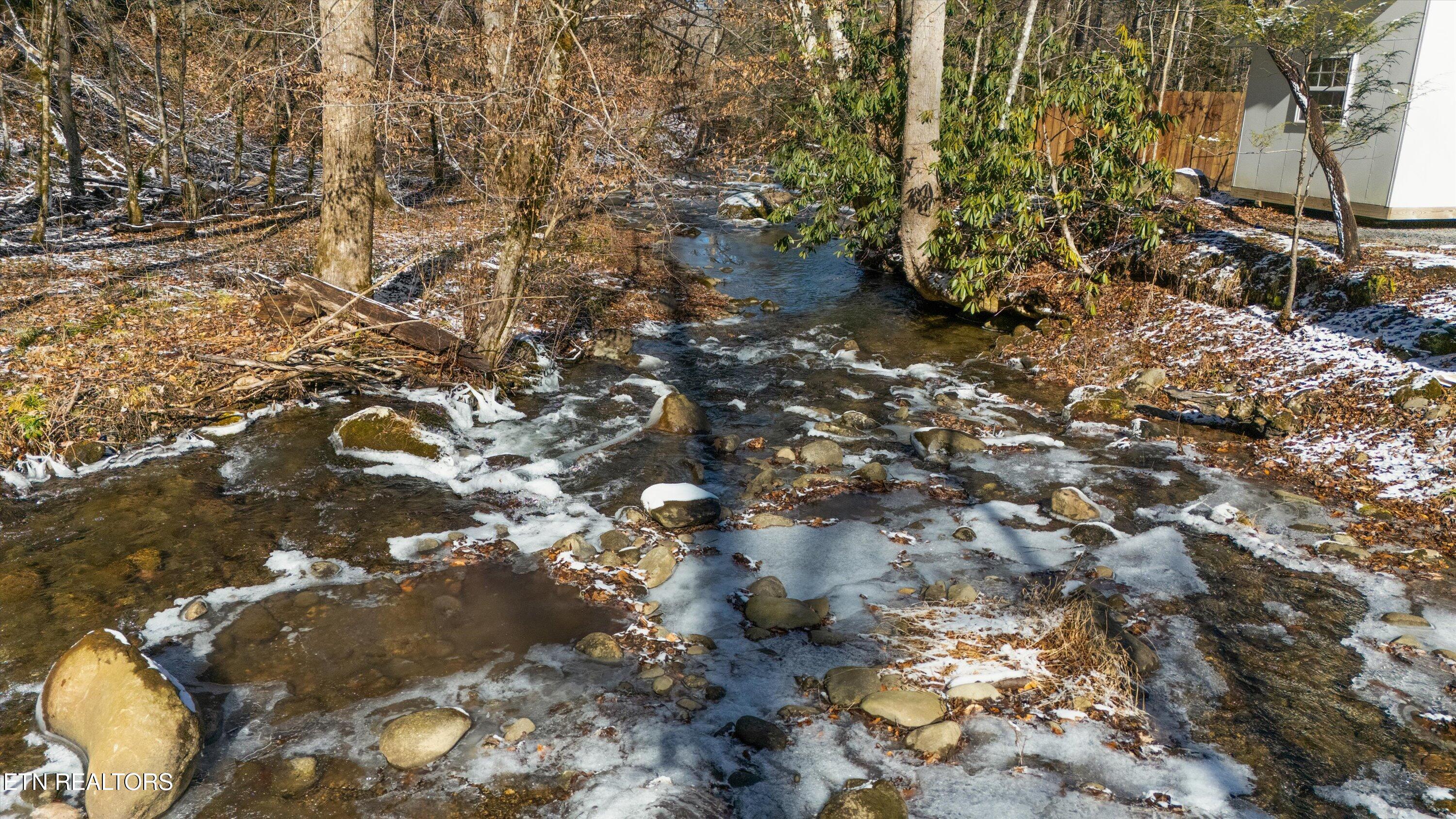 5236 Mathis Branch Road Gatlinburg, TN 37738 - Photo 43 of 50 Creek-side at Rear of Property
