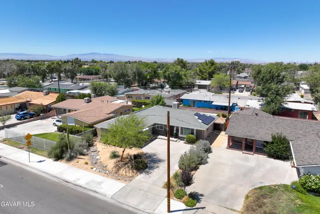 an aerial view of a houses