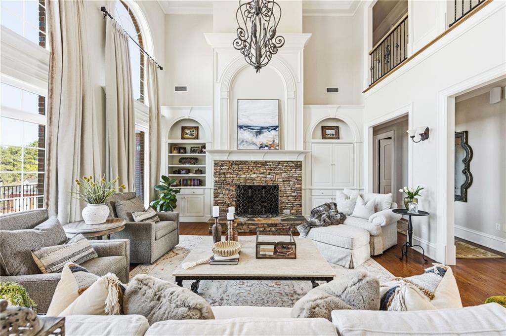 1400 Paul Aiken Road Dallas, GA 30157 - Photo 13 of 62 a living room with furniture fireplace and a large window