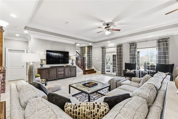 a view of outdoor space with swimming pool and patio