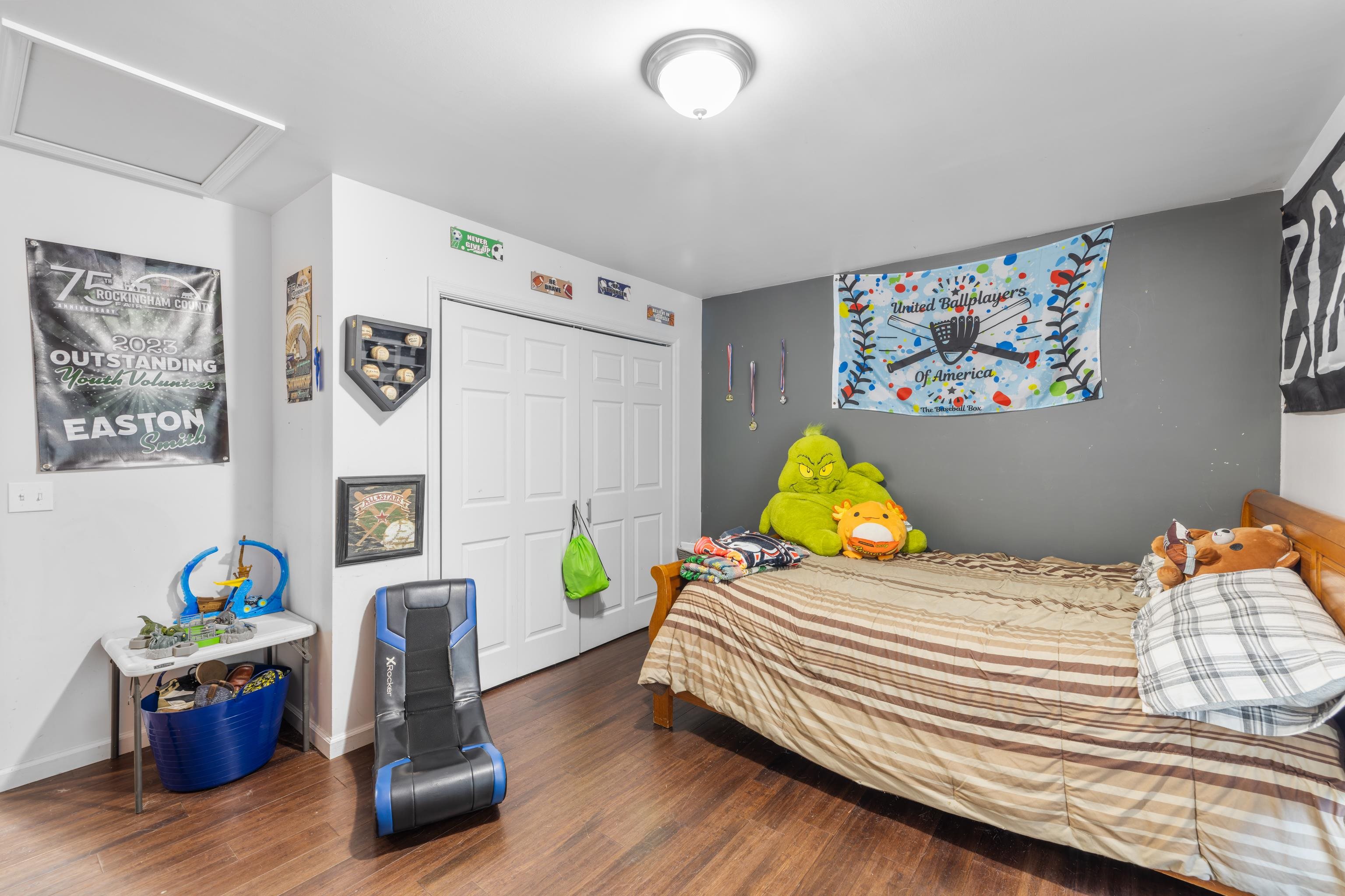 703 14th Street Grottoes, VA 24441 - Photo 30 of 51 a bedroom with a bed and a couch