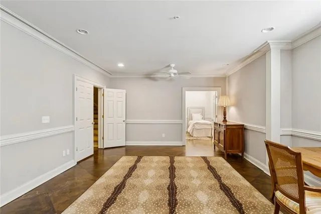 a view of a pathway both side of house