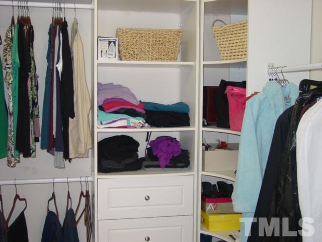 7724 Jackson Dane Drive Raleigh, NC 27613 - Photo 15 of 25 Master bedroom closet with built ins