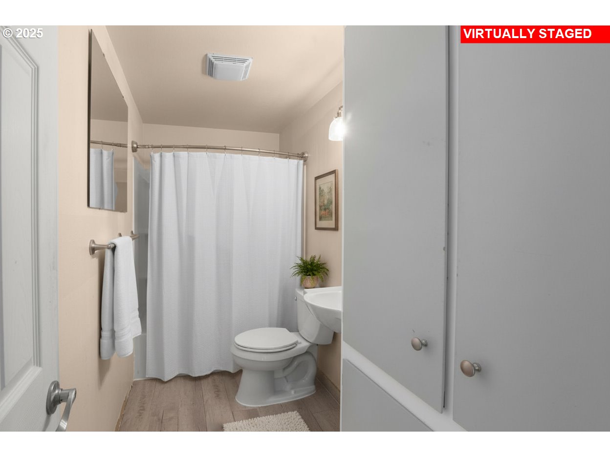 32198 Cater Road Warren, OR 97053 - Photo 11 of 48 a bathroom with a toilet and a shower