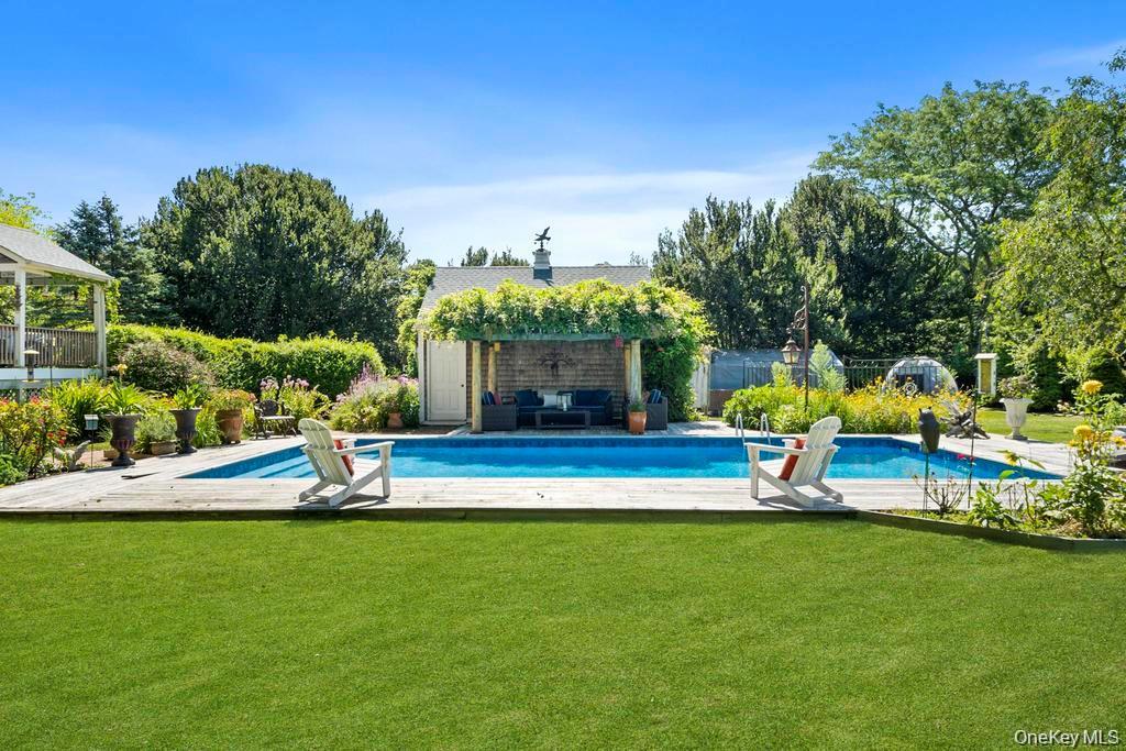 146 Old Stump Road Brookhaven, NY 11719 - Photo 4 of 25 Pool cabana from a distance