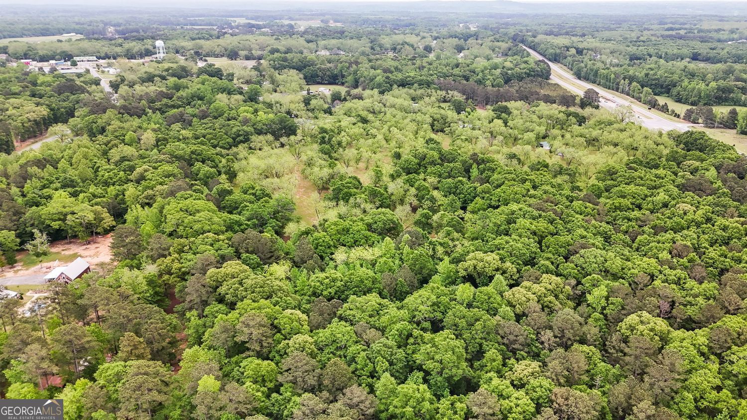 117 Zebulon Street Milner, GA 30257 - Photo 19 of 24 an aerial view of a house with a yard
