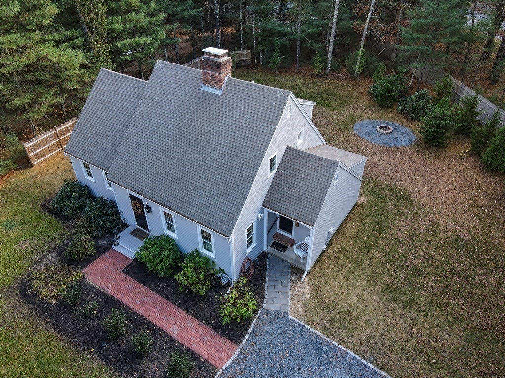 63 West Way Mashpee, MA 02649 - Photo 34 of 41 an aerial view of a house with garden space and street view