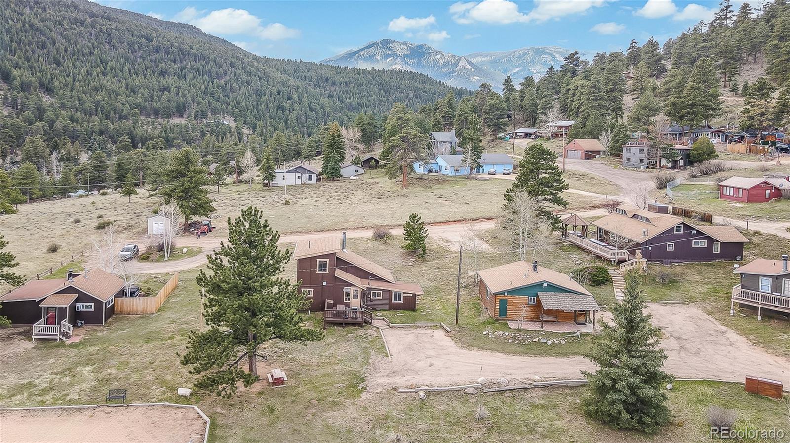 2220 Eagle Cliff Road Estes Park, CO 80517 - Photo 23 of 27 an aerial view of residential houses with outdoor space