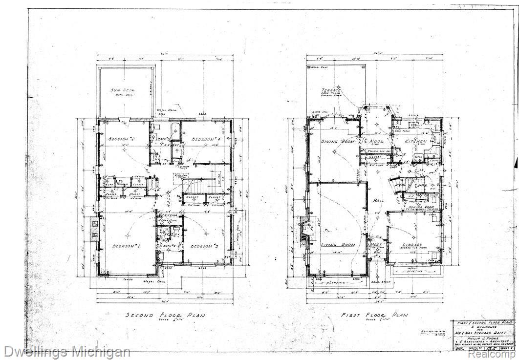 19410 Canterbury Road Detroit, MI 48221 - Photo 36 of 39 Original Blue Prints from 1950
