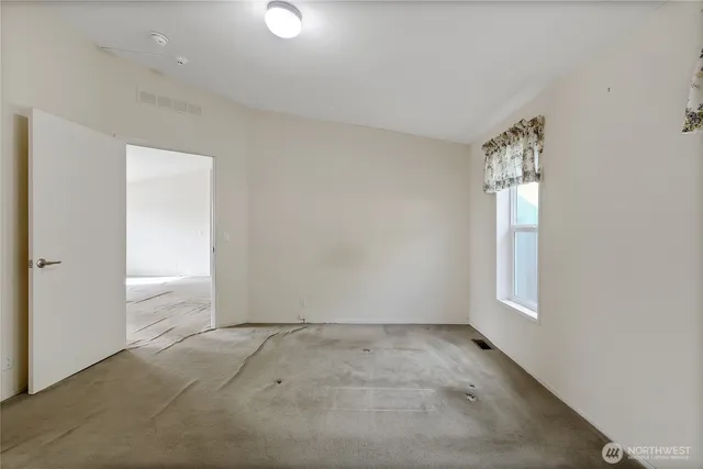 a view of kitchen with window
