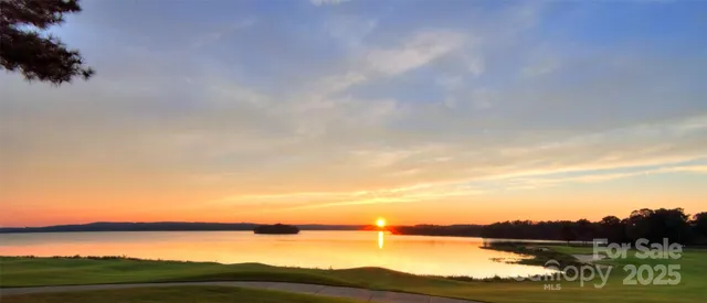 a view of lake and mountain