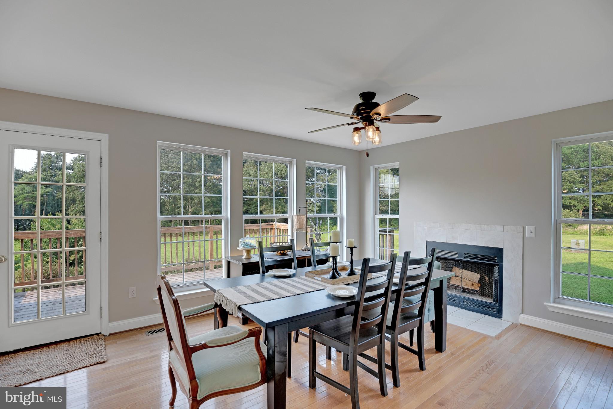 1595 Mallard Point Road Prince Frederick, MD 20678 - Photo 7 of 59 Dining Area with Wood Burning Fireplace