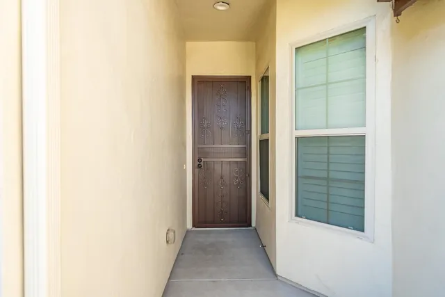 a view of front door